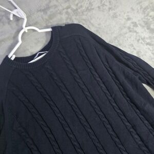 Zara Cable Knit Sweater Classic Crew Neck Long‎ Sleeve Pullover Mens L